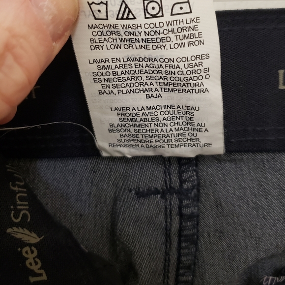 Lee, Sinfully Soft, NWOT, dress dark blue jeans, size 12 Medium - Picture 13 of 16